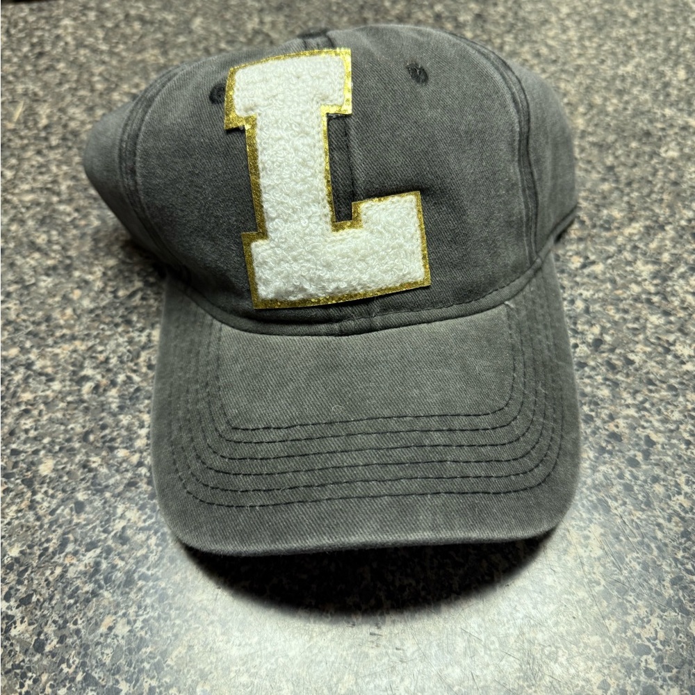 Gray distressed ball cap
